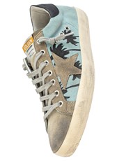 Golden Goose SuperStar Canvas Sneakers with Palm Print 211762